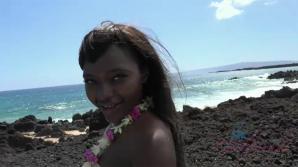 Noemie is finally in Hawaii with you.